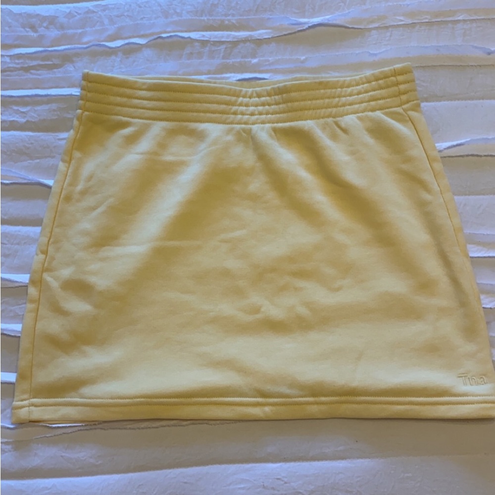 Aritzia cotton mini skirt